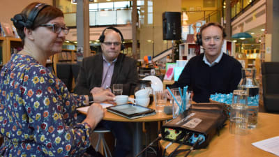 Anneli Pahta, Lars Nummelin och Stefan Långström.