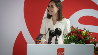 SDP:s ordförande Sanna Marin