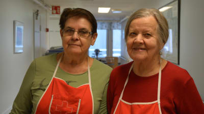 Barbro Lax och Gunborg Sandström.