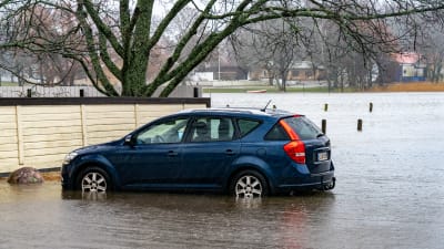 Översvämning i Ekenäs.
