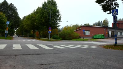 Korsningen av Bulevarden och Torggatan i Karis.