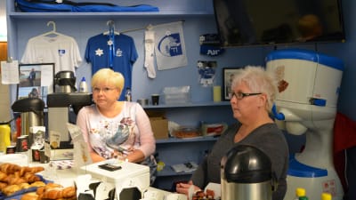 Kaféet i Ingman Arena i Söderkulla.