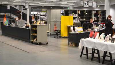 Kundtjänsten i Borgå stadsbibliotek.