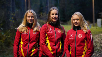 Porträttbild på Jill Friberg, Rebecka Malmberg och Therese Äbb.