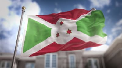 Burundis flagga.