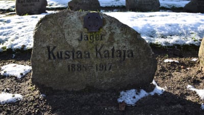 Jägare Kustaa Katajas grav i Kellinghusen