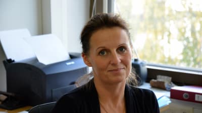 Lilian Grönlund på Vasa rättsjhälpsbyrå.