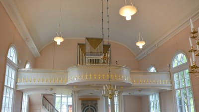 Orgelläktaren i Korsnäs kyrka