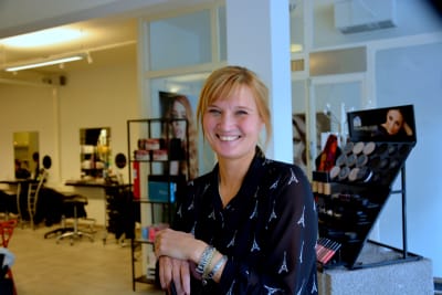 Maria Karp, frisör i Gamla Vasa