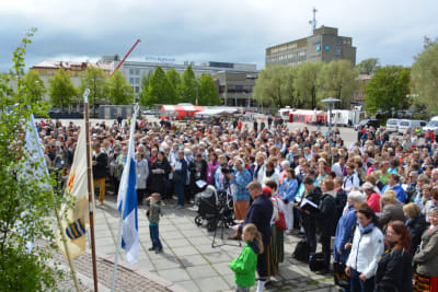 Öppningen av sång-och musikfesten i Karleby, den 24:e i ordningen