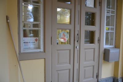 Röda Korsets mottagningscentral i Kristinestad.