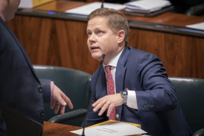 Markus Lohi i riksdagen 23.10.2019