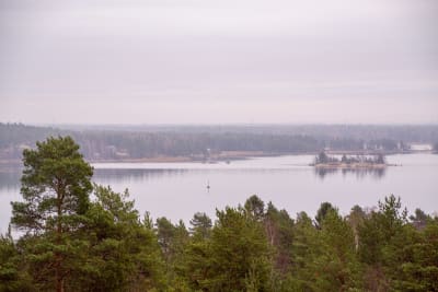 Vik sätt från hög höjd. 
