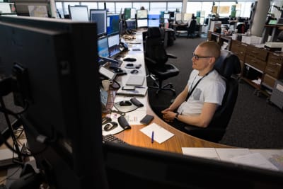 Lennonjohdon keskus Helsingin lentoasemalla.