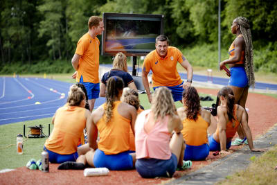 Laurent Meuwly coachar de holländska sprintarna.