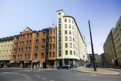 Höghus i Helsingfors.