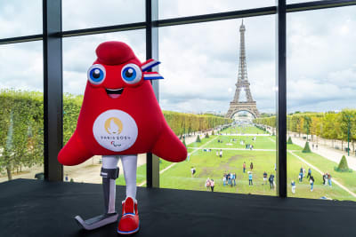 Phryge är maskot för de paralympiska spelen i Paris 2024.