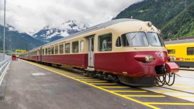 Bild på ett Trans Europ Express-tåg byggt 1961.