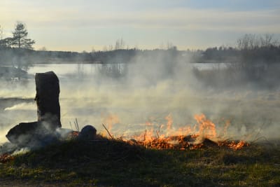 Terräng brinner.
