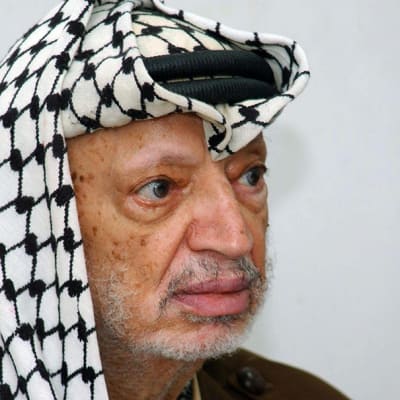 Syyskuussa 2004 otettu valokuva edesmenneestä palestiinalaispresidentti Jasser Arafatista.