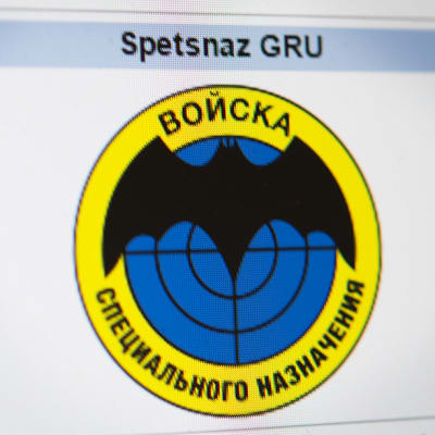 Spetsnaz GRUN:n logo Wikipediassa.