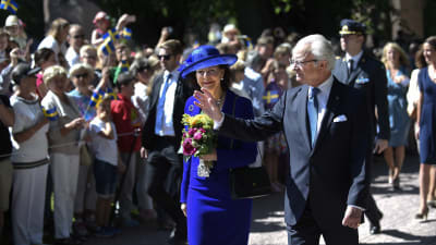 Svenska kungaparet firar 40-årsbröllopsdag