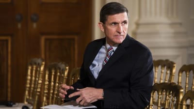 Michael Flynn, Donald Trumps säkerhetsrådgivare har avgått februari 2017