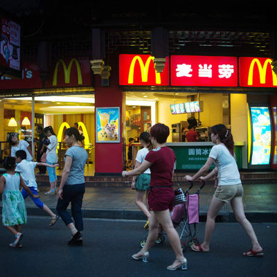 McDonald's-ravintola Shanghaissa 28. heinäkuuta.