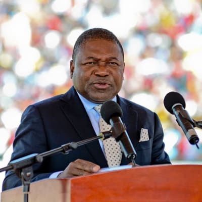 Mosambikin presidentti Filipe Nyusi.