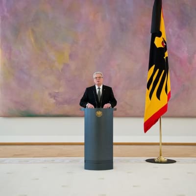 Saksan presidentti Joachim Gauck tammikuussa 2015.
