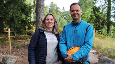Kristin Sæterstøl och Roar Mikkelsen i Flow park.