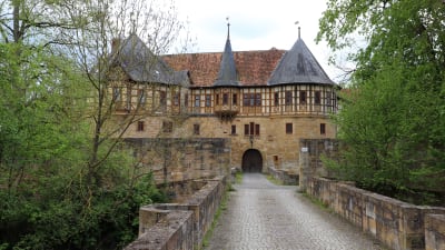 Slottet Irmelshausen i Tyskland.