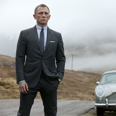 Daniel Craig James Bondina elokuvassa 007 Skyfall.