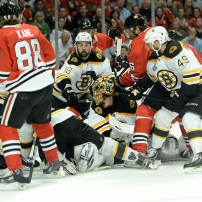 Chicago - Boston NHL-finaalissa 15. kesäkuuta 2013.
