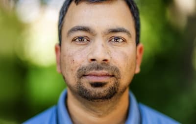 Indiska IT-experten Bishwesvar Pratap Singh i Åbo.