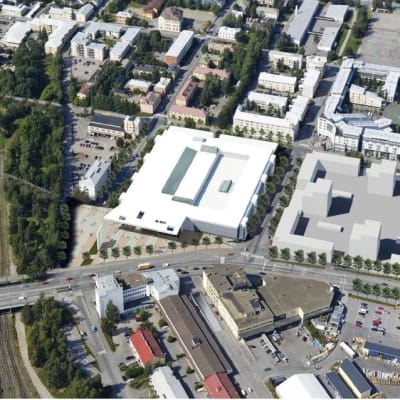 Planer på nytt köpcentrum till gamla busstationen i Vasa.