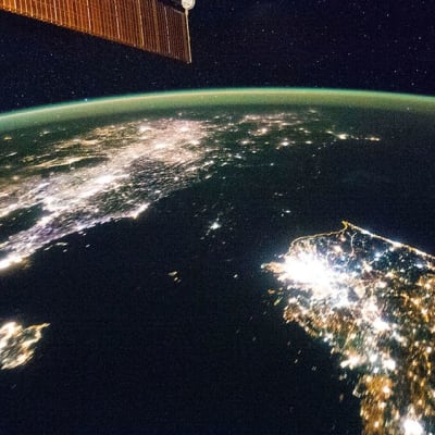 Satelliittikuva Koreoista