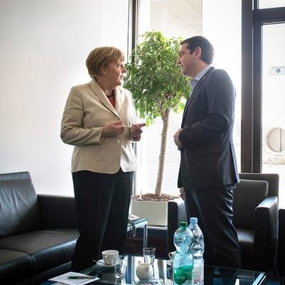 Angela Merkel ja Alexis Tsipras.