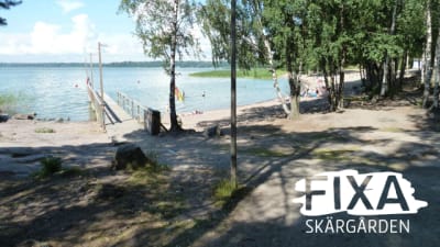 Munksnäs strand.