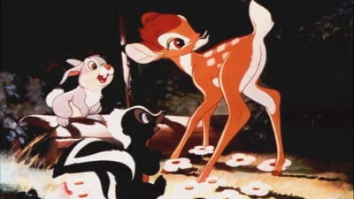 Disneyfiguren Bambi.