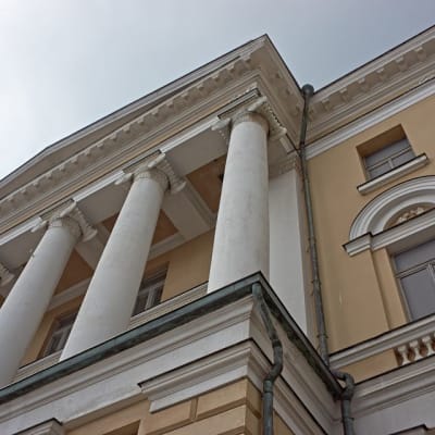 Exterior of the main building of the University of Helsinki.