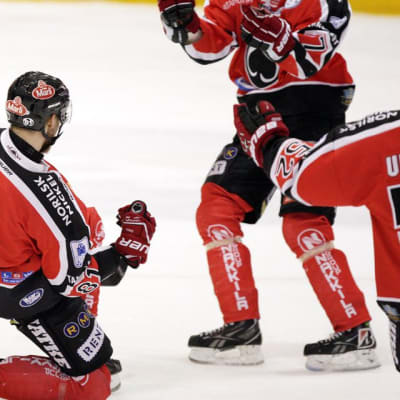 Eero Elo juhlii 3-1-osumaa.
