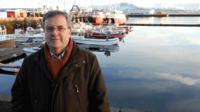 Bengt Östling i Reykjavik, fiskebåtshamnen