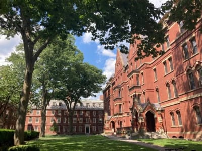 Harvardin yliopiston aukio, Boston, Yhdysvallat.