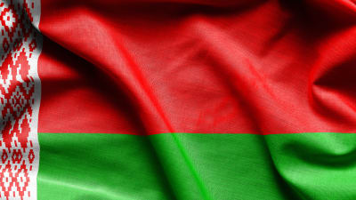 Belarus röd-gröna flagga.