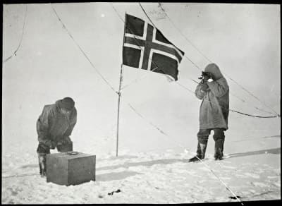 Amundsen Hansen sydpolen 1911