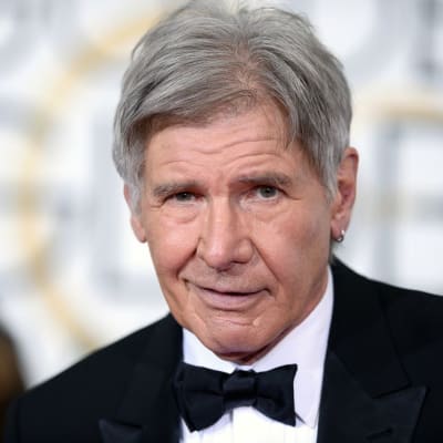 Näyttelijä Harrison Ford kuvattuna Golden Globe -gaalassa tammikuussa 2015.