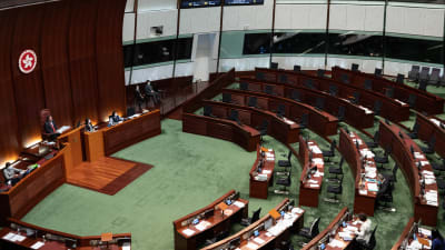 Hongkongs parlament inifrån. 