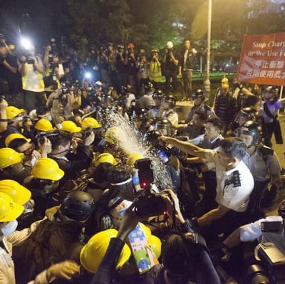 Krav på demokrati i Hongkong