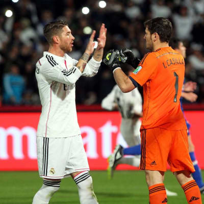 Real Madridin Sergio Ramos ja Iker Casillas 2014.